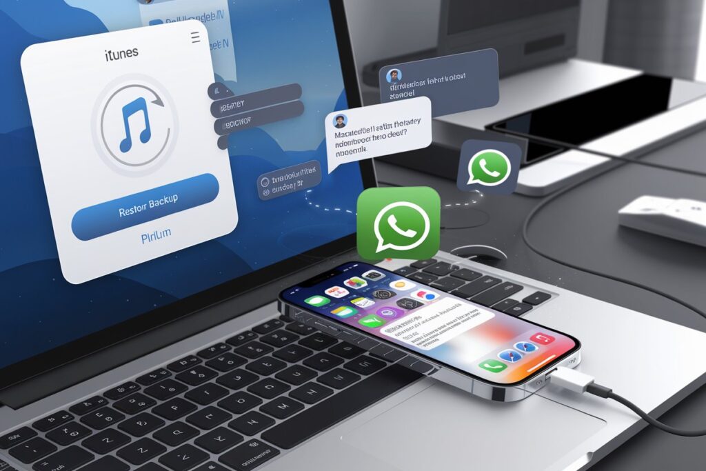 Restore WhatsApp messages from iTunes backup on iPhone - Hindi guide